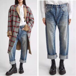 NWT R13 Tailored Drop Cuffed Jeans 24/26/27 Estin Selvedge Blue